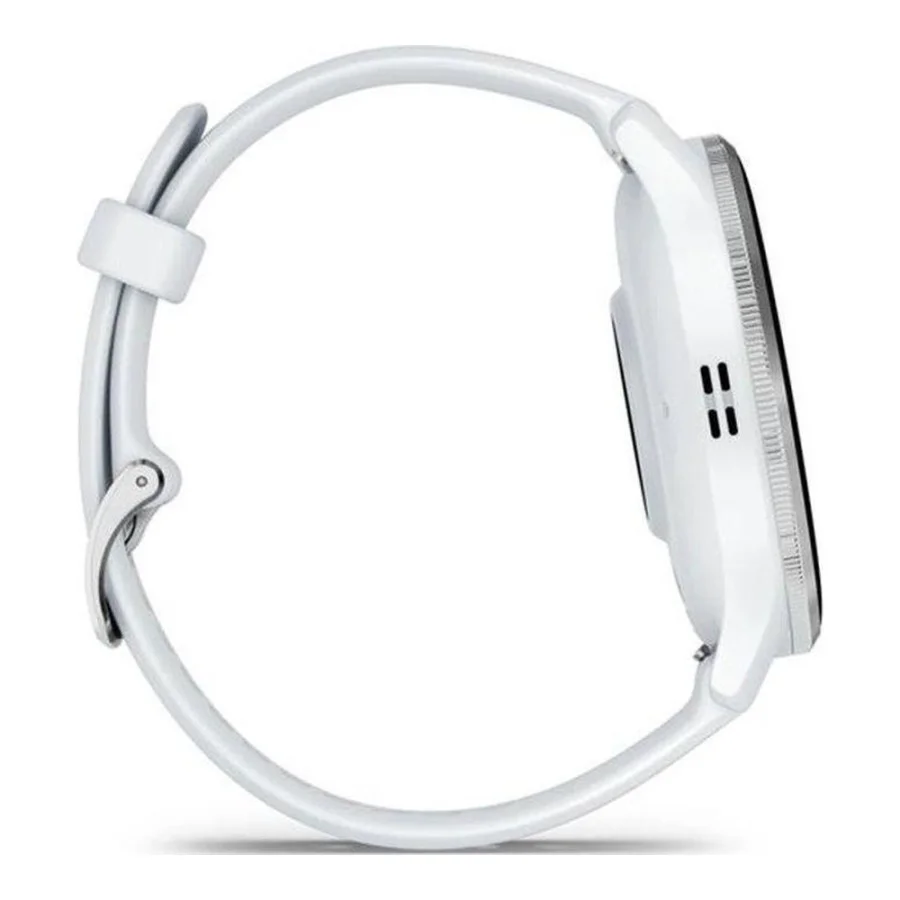 Garmin Venu 3 Silver Stainless Steel Bezel with Whitestone Case and Silicone Band (010-02784-00/50)