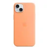 Apple iPhone 15 Plus Silicone Case with MagSafe - Orange Sorbet (MT173) (OEM)