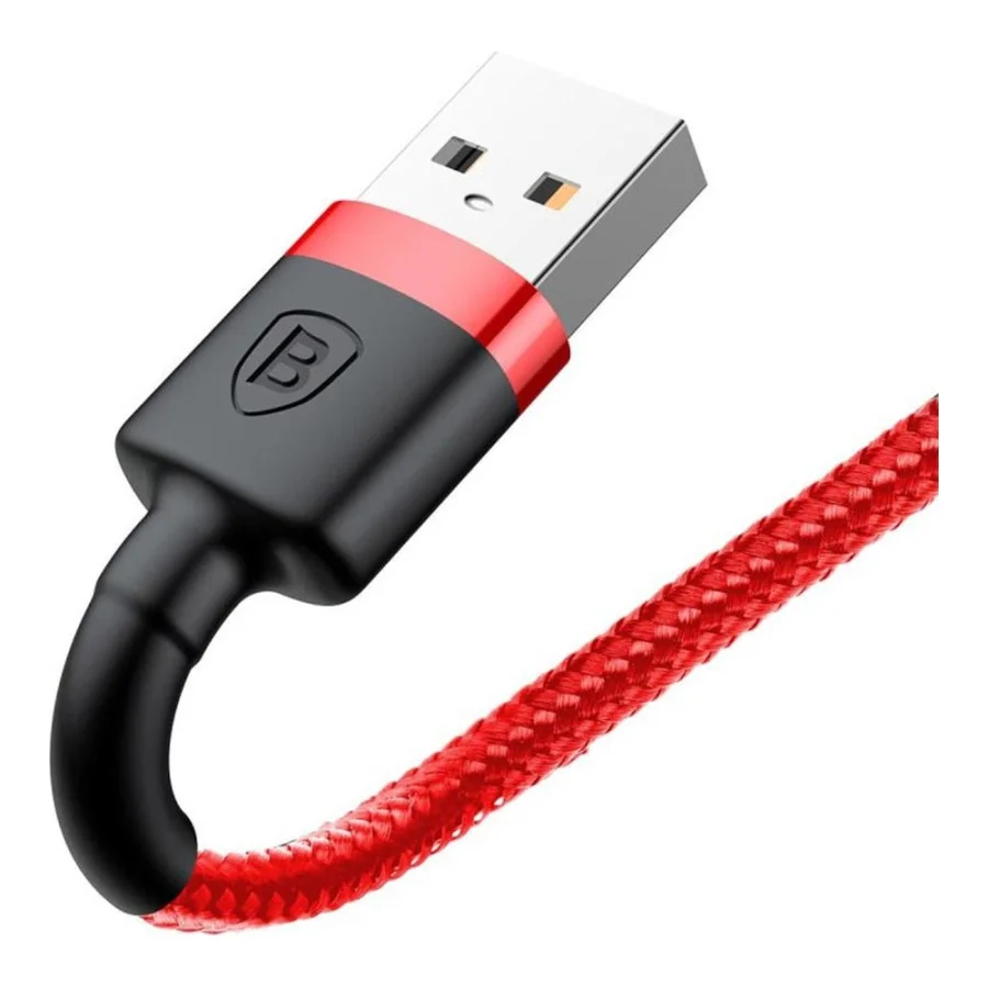 Baseus cafule Cable USB For lightning 2.4A 1M Red+Red (CALKLF-B09)