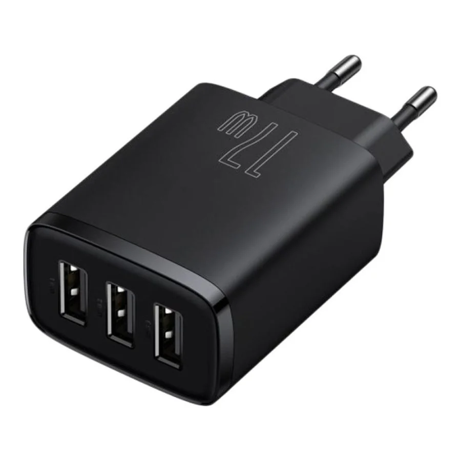 Baseus Compact Charger 3U 17W Black (CCXJ020101)