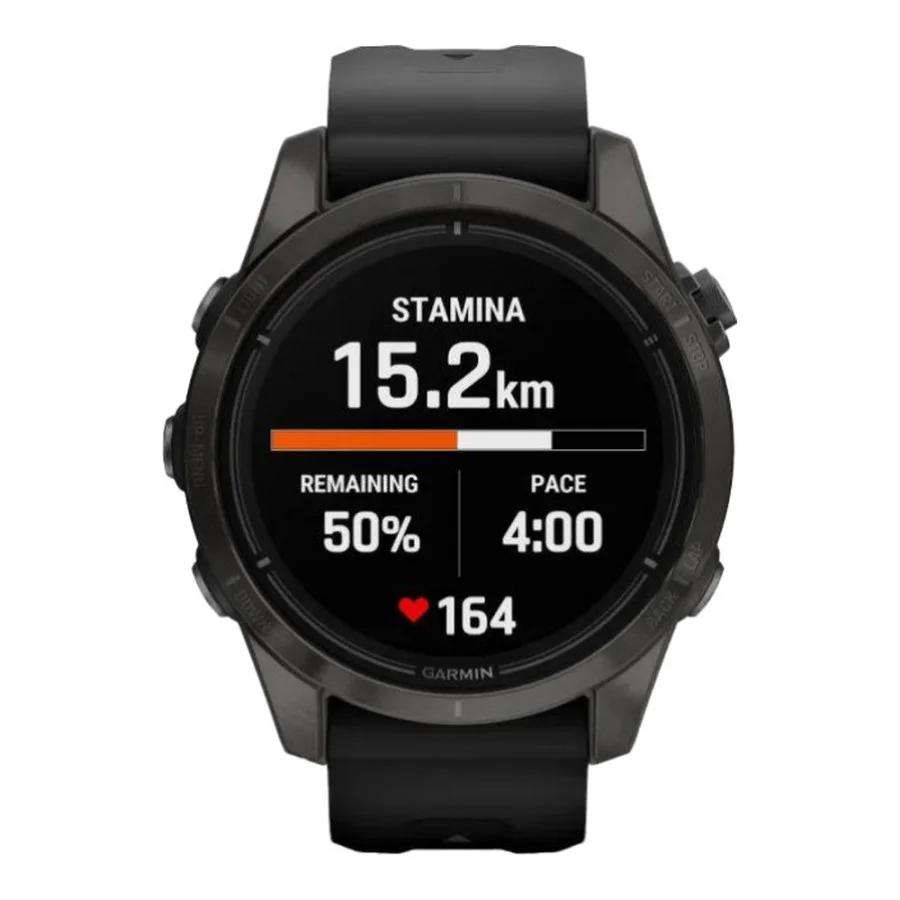 Garmin Epix Pro Gen 2 Sapphire 42mm Carbon G. DLC Ti. with Black Band (010-02802-14/15)