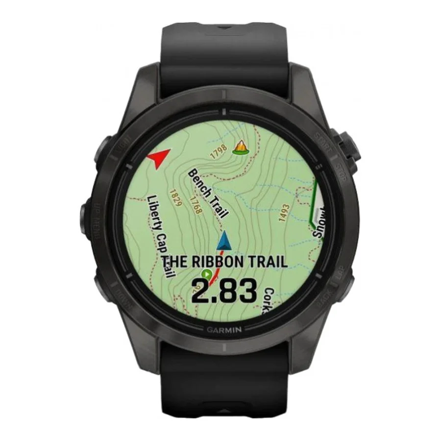 Garmin Epix Pro Gen 2 Sapphire 42mm Carbon G. DLC Ti. with Black Band (010-02802-14/15)