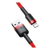 Baseus cafule Cable USB For lightning 2.4A 1M Red+Red (CALKLF-B09)