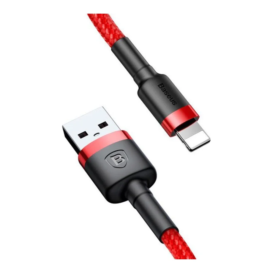 Baseus cafule Cable USB For lightning 2.4A 1M Red+Red (CALKLF-B09)