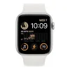 Apple Watch SE 2 GPS 44mm Silver Aluminum Case with White Sport Band (MNK23)
