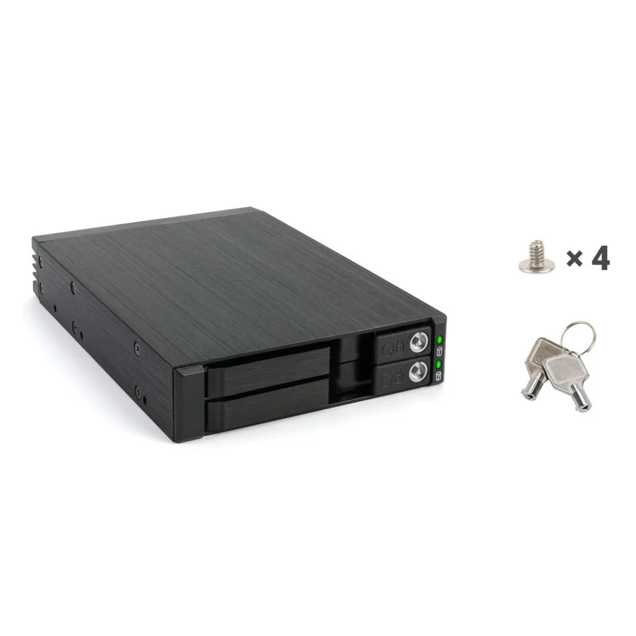 FANTEC MR-25DUAL 2.5 Inch SATA + SAS HDD/SSD Mobile Frame