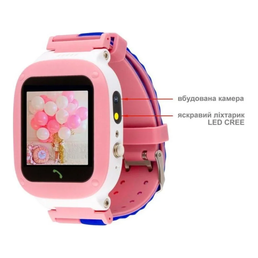 AmiGo GO004 Splashproof Camera+LED Pink (UA)