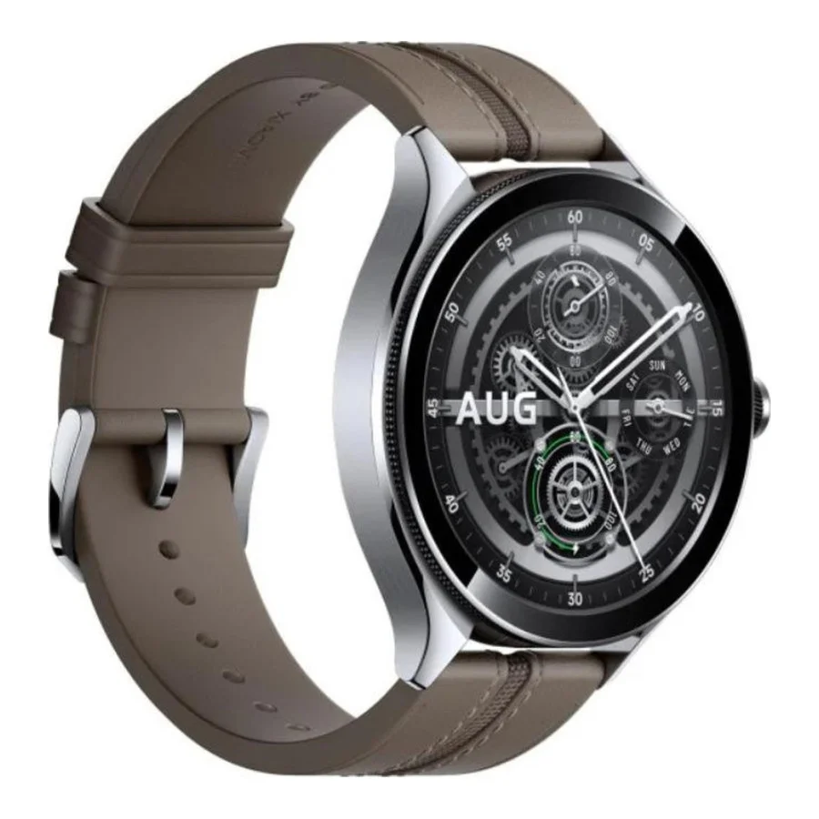 Xiaomi Watch 2 Pro Bluetooth Silver Case with Brown Leather Strap (BHR7216GL) (UA)