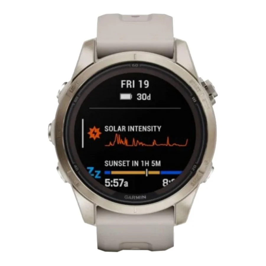 Garmin Fenix 7S Pro Sapphire Solar Soft Gold w. Light Sand Band (010-02776-14/15)