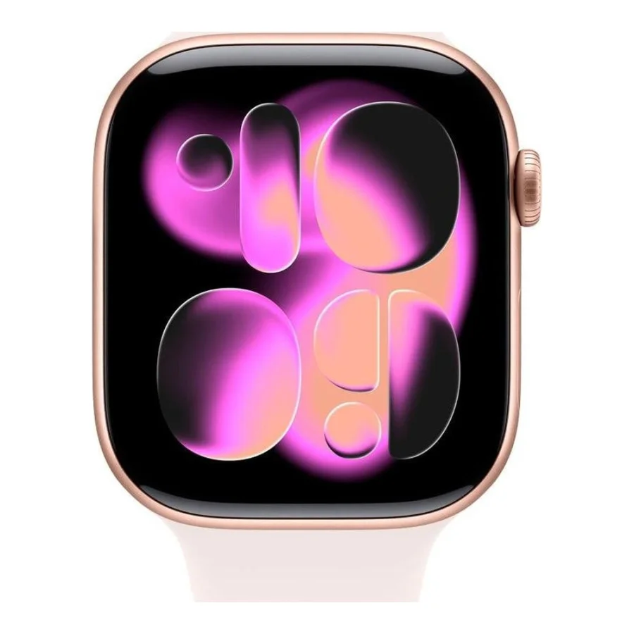 Apple Watch Series 11 GPS + Cellular 42mm Rose Gold Alu. Case w. Light Blush Sport Band - S/M (MF8E4)