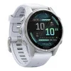 Garmin Fenix 8 43mm AMOLED Silver with Whitestone Silicone Band (010-02903-00/06)