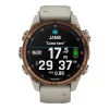 Garmin Descen Mk3i – 43 mm Bronze PVD Titanium with French Gray Silicone Band (010-02753-13/14)