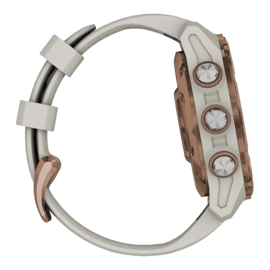 Garmin Descen Mk3i – 43 mm Bronze PVD Titanium with French Gray Silicone Band (010-02753-13/14)