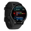 Garmin Venu 3 Slate Stainless Steel Bezel with Black Case and Silicone Band (010-02784-01/51)