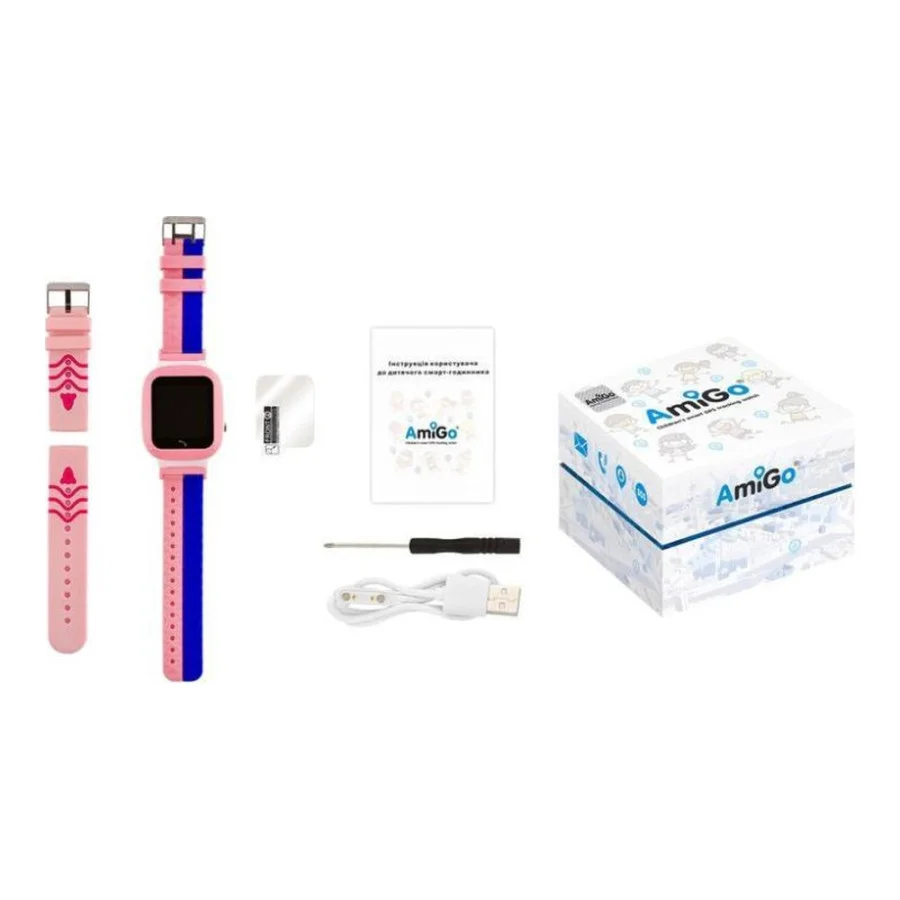 AmiGo GO004 Splashproof Camera+LED Pink (UA)