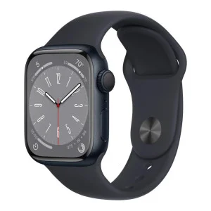 Apple Watch Series 8 GPS 45mm Midnight Aluminum Case w. Midnight Sport Band - S/M (MNUJ3)