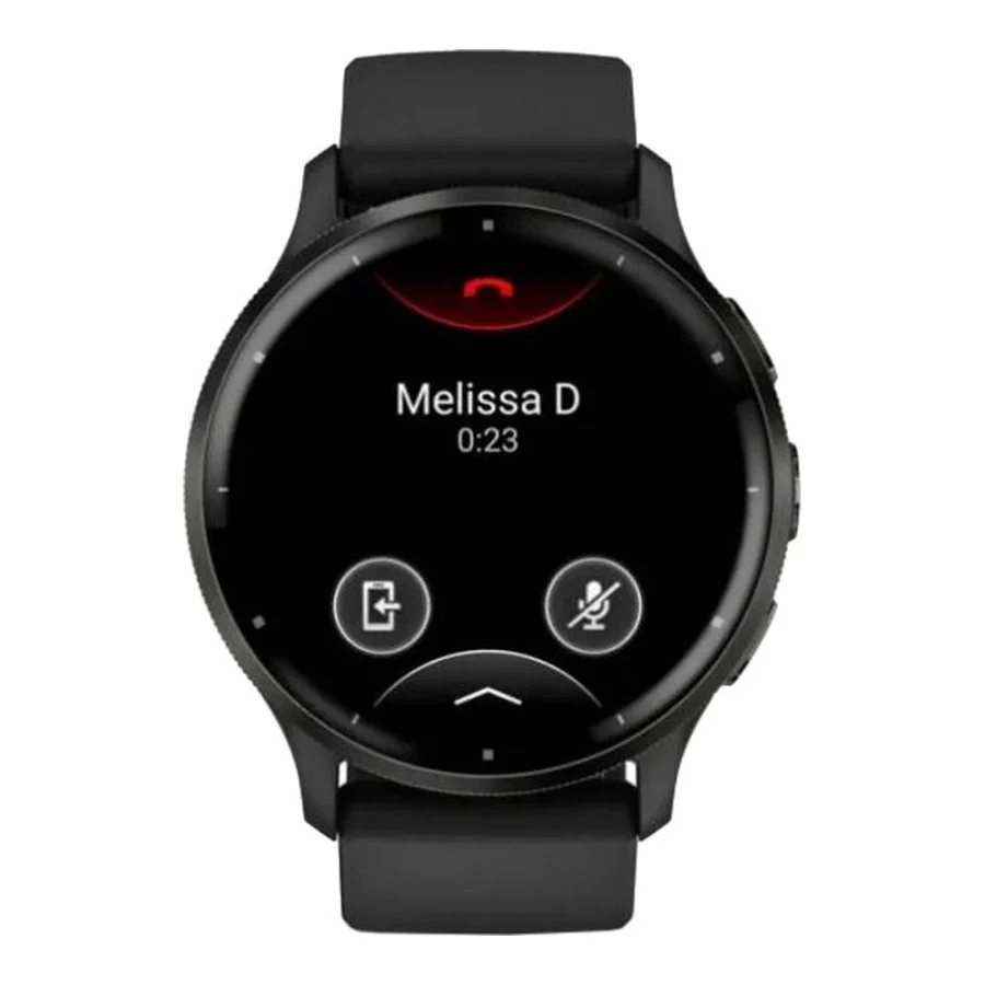 Garmin Venu 3 Slate Stainless Steel Bezel with Black Case and Silicone Band (010-02784-01/51)