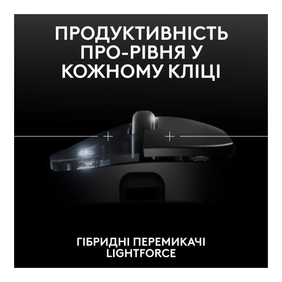 Logitech Pro X Superlight 2 Dex Black (910-007357, 910-007359)