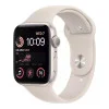 Apple Watch SE 2 GPS 44mm Starlight Aluminum Case w. Starlight Sport Band - M/L (MNTE3)