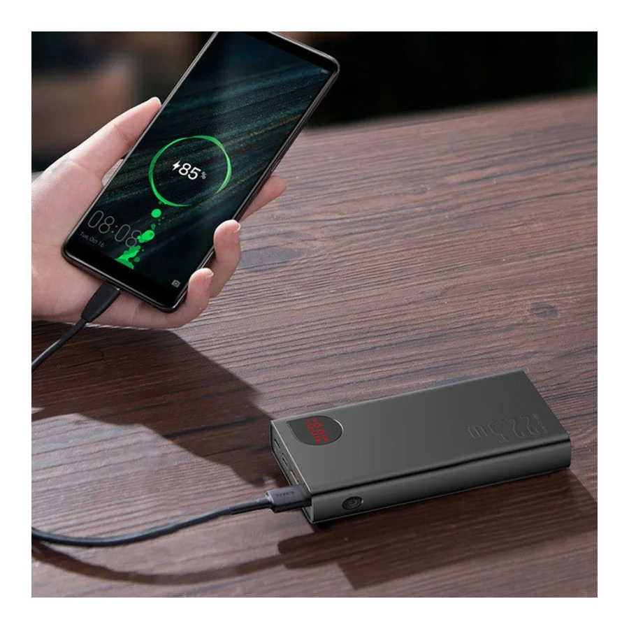Baseus Adaman Metal Digital Display 20000mAh 22.5W 2021 Editon Black (PPAD000101)
