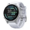 Garmin Fenix 8 43mm AMOLED Silver with Whitestone Silicone Band (010-02903-00/06)