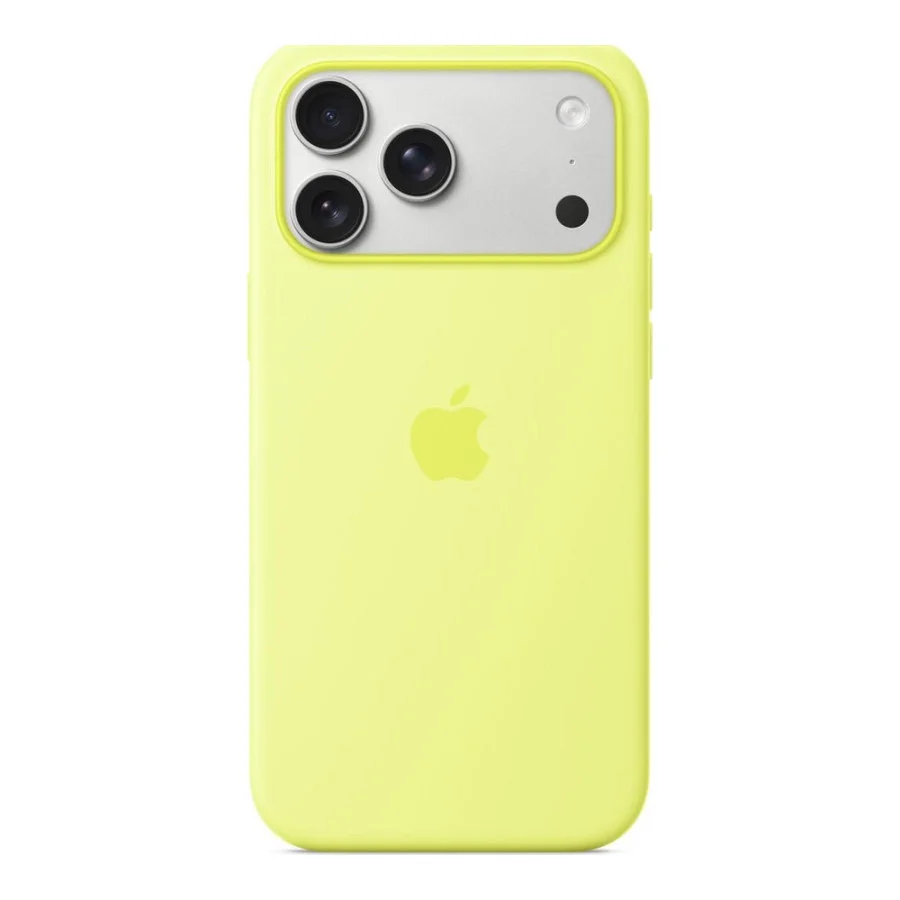 Apple iPhone 17 Pro Max Silicone Case with MagSafe – Neon Yellow (MGFM4) (EU)