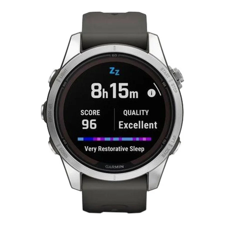 Garmin Fenix 7S Pro Solar Silver w. Graphite Band (010-02776-00/01)