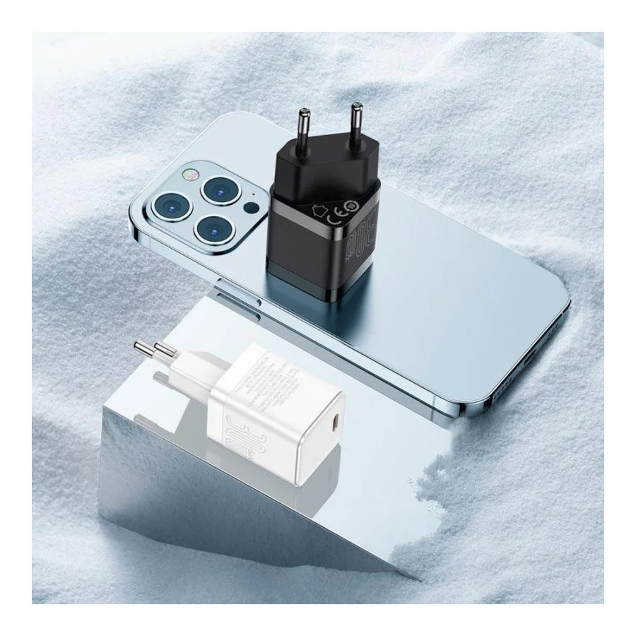 Baseus GaN3 Fast Charger Type-C 30W Black (CCGN010101)