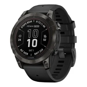Garmin Fenix 7 Pro Sapphire Solar Carbon G. DLC Tit. with Black Band (010-02777-10/11/54)