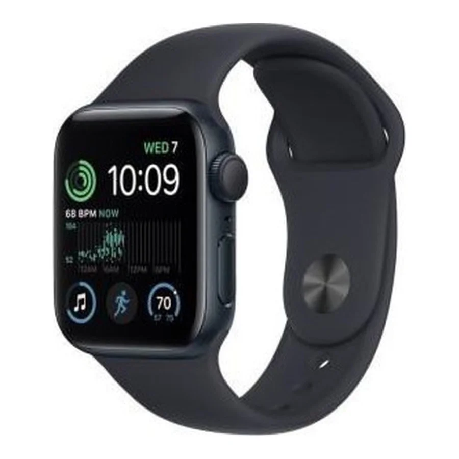Apple Watch SE 2 GPS 40mm Midnight Aluminum Case with Midnight Sport Band (MNJT3)