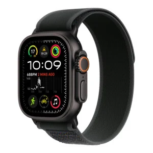 Apple Watch Ultra 2 GPS + Cellular 49mm Black Titan. Case w. Black Trail Loop - S/M (MX4U3)
