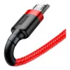 Baseus cafule Cable USB For Micro 2.4A 1M Red+Black (CAMKLF-B91)