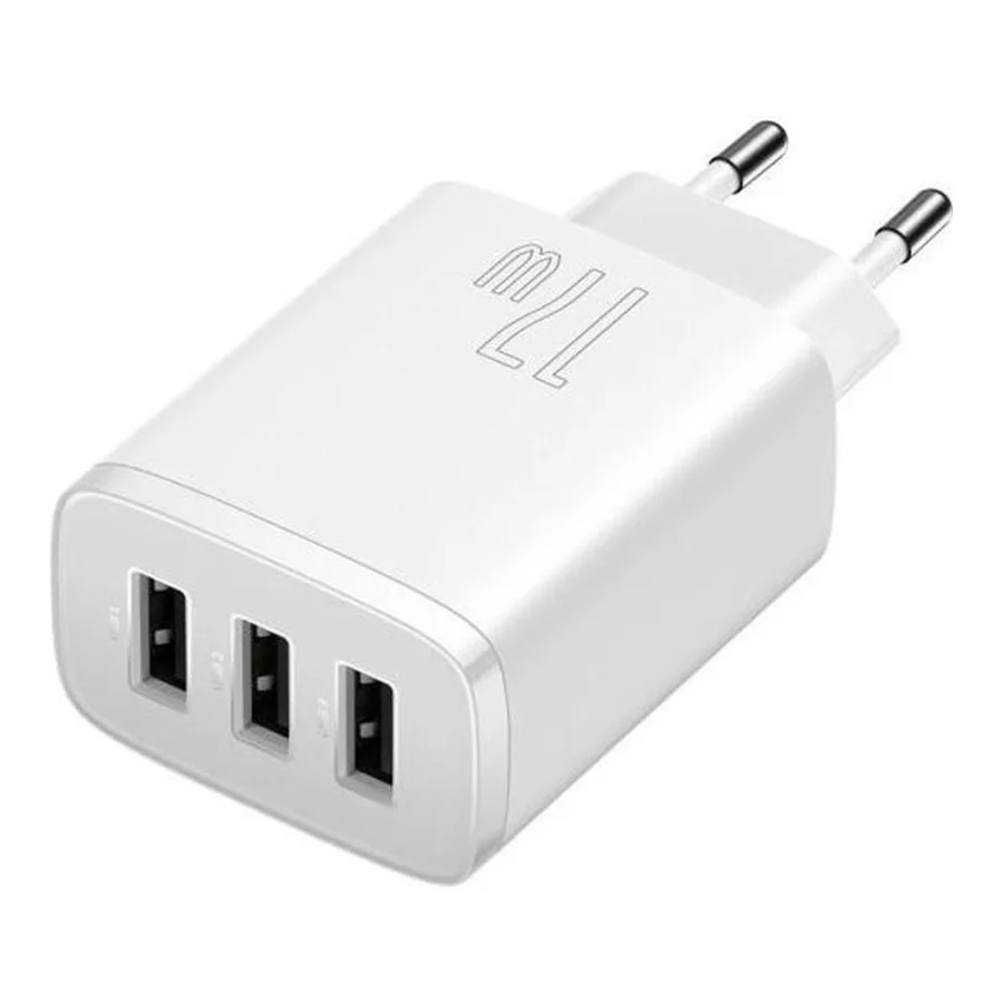 Baseus Compact Charger 3U 17W White (CCXJ020102)