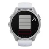 Garmin Fenix 8 43mm AMOLED Silver with Whitestone Silicone Band (010-02903-00/06)