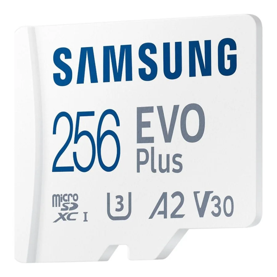 Samsung 256 GB microSDXC Class 10 UHS-I U3 EVO Plus + SD Adapter (MB-MC256SA)