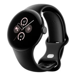 Google Pixel Watch 2 LTE Matte Black Aluminum Case / Obsidian Active Band