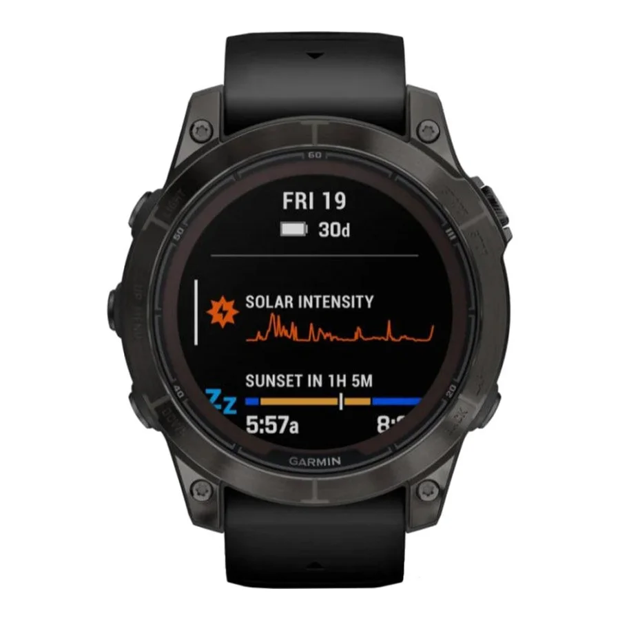 Garmin Fenix 7 Pro Sapphire Solar Carbon G. DLC Tit. with Black Band (010-02777-10/11/54)