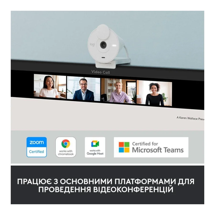 Logitech Brio 300 FHD White (960-001442, 960-001444)