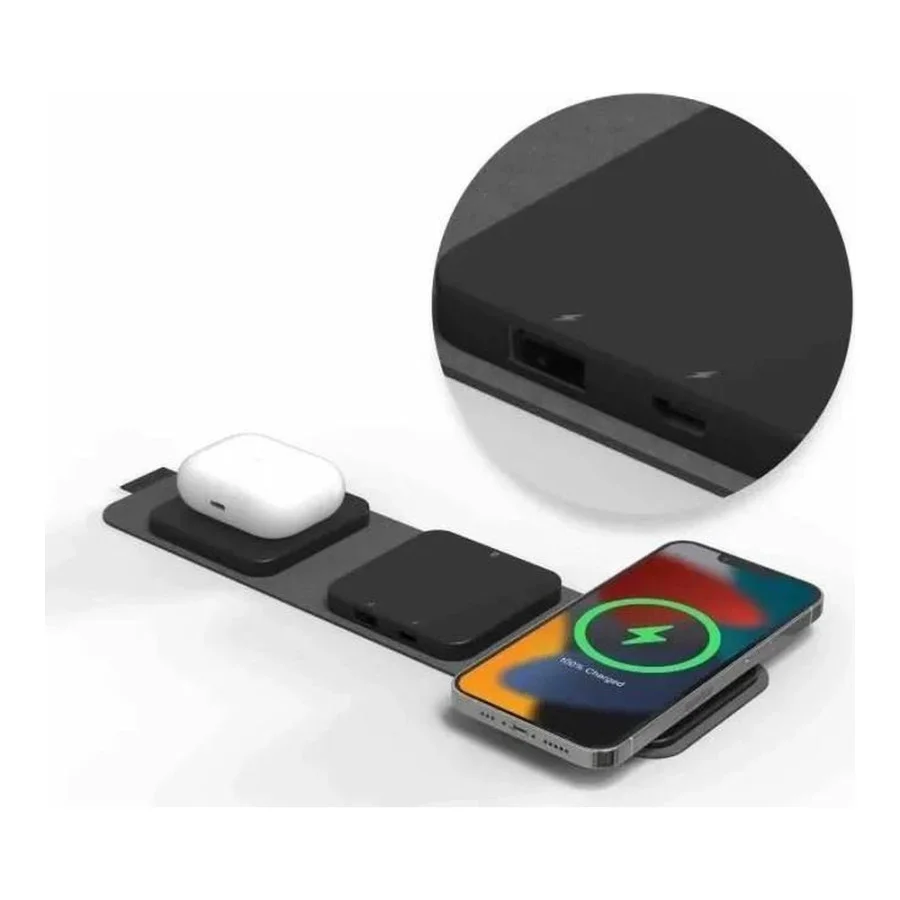 Mophie 3-in-1 travel charger with MagSafe (HPTA2, 401308654)