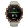 Garmin Descen Mk3i – 43 mm Bronze PVD Titanium with French Gray Silicone Band (010-02753-13/14)