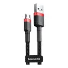 Baseus cafule Cable USB For Micro 2.4A 1M Red+Black (CAMKLF-B91)