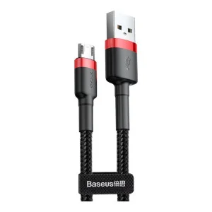 Baseus cafule Cable USB For Micro 2.4A 1M Red+Black (CAMKLF-B91)