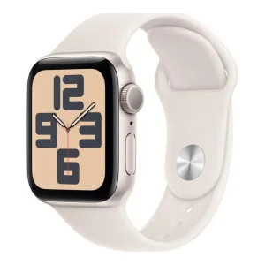 Apple Watch SE 2 GPS 44mm Starlight Alu. Case w. Starlight Sport Band - S/M (MXEU3)