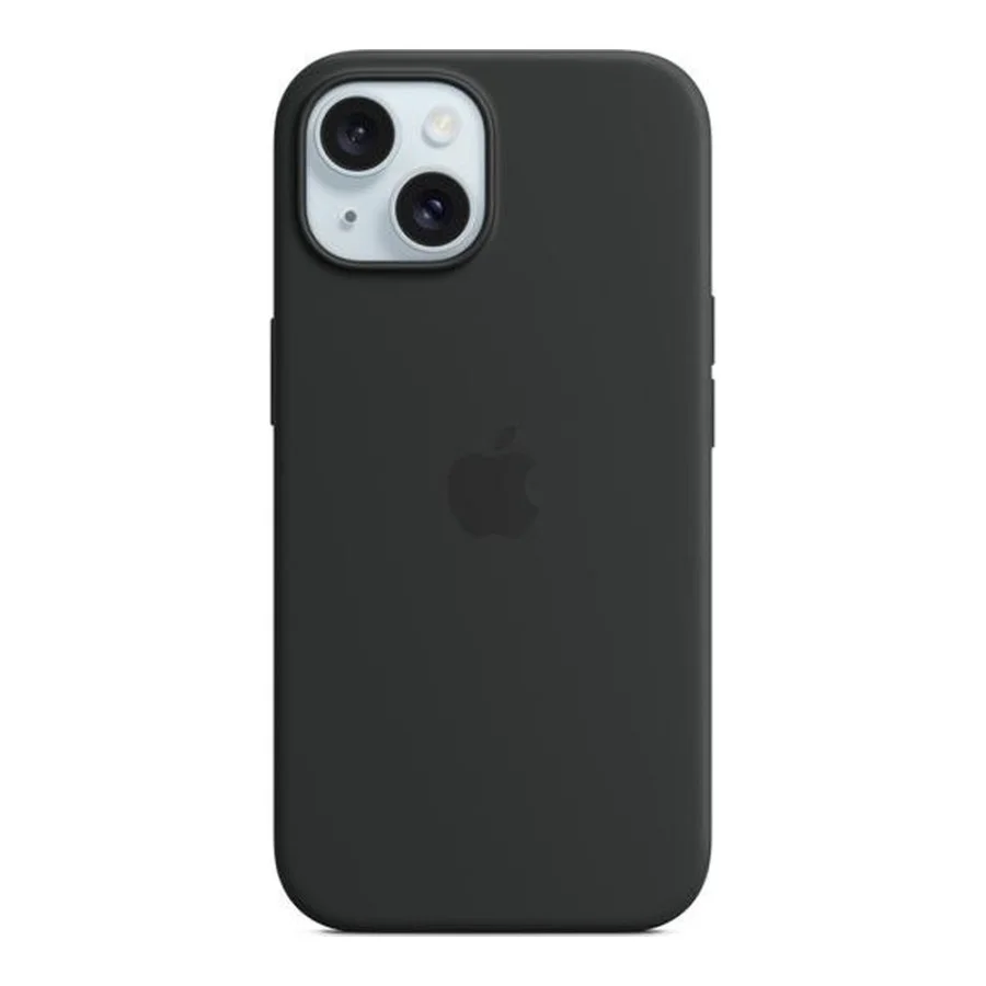 Apple iPhone 15 Silicone Case with MagSafe - Black (MT0J3) (OEM)