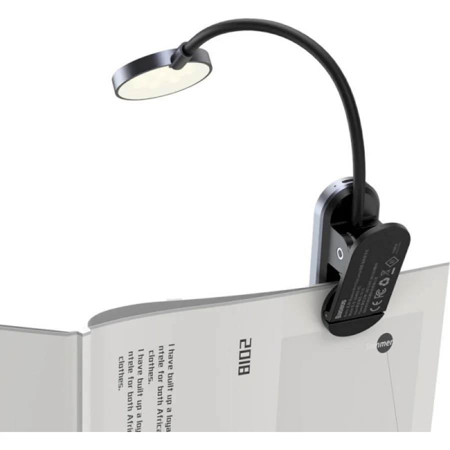 Baseus Comfort Reading Mini Clip Lamp Dark Gray (DGRAD-0G)