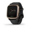Garmin Venu Sq Music Edition Rose Gold/Black Case and Silicone Band (010-02426-05/15)