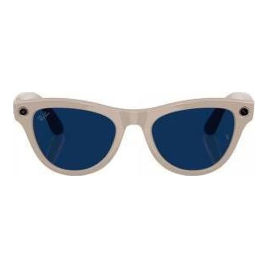Ray-Ban Meta Skyler Gen2 Stand.Shiny Chalky Gray Frame/Clear to Sapphire Transit.Lenses RW4014 6700MF 52-20