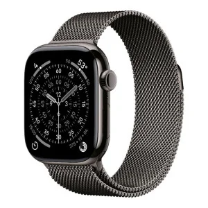 Apple Watch Series 11 GPS + Cellular 42mm Slate Titanium Case with Slate Milanese Loop (MF8U4)
