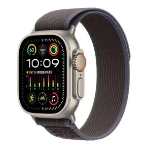 Apple Watch Ultra 2 GPS + Cellular 49mm Titanium Case with Blue/Black Trail Loop - S/M (MRF53)
