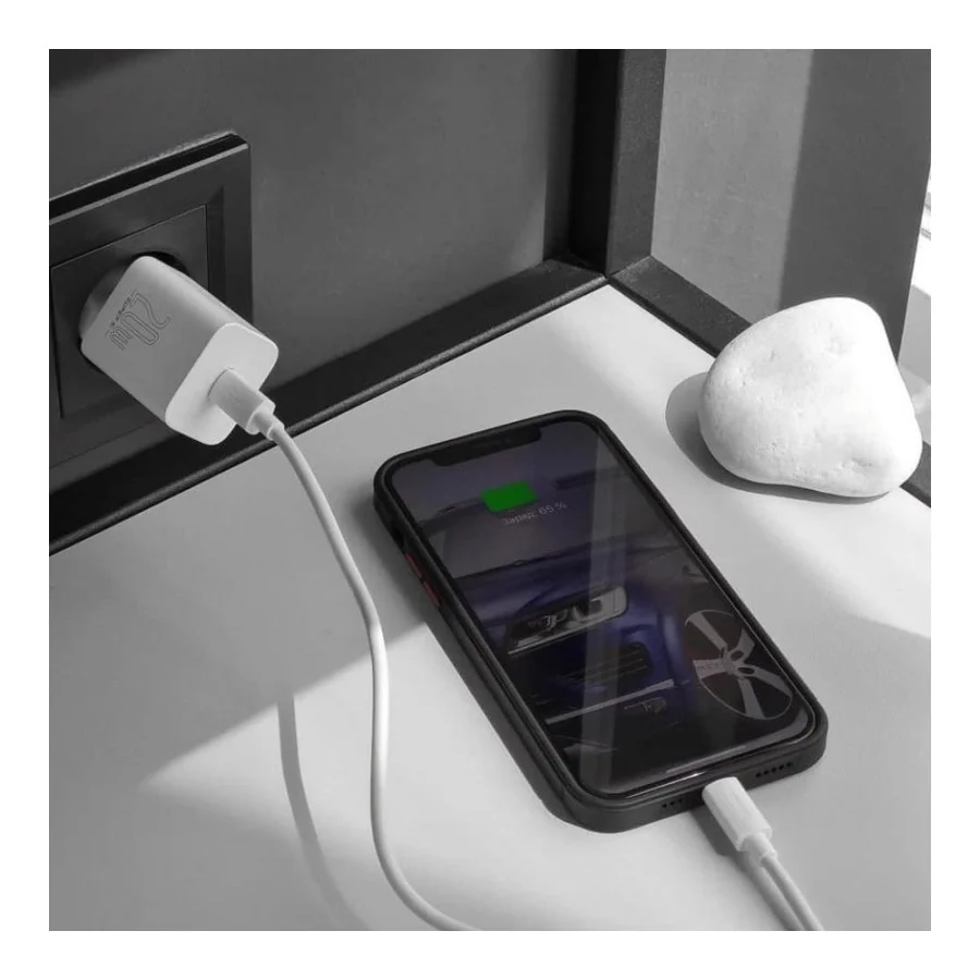 Baseus Super Si Quick Charger Type-C Lightning 20W Blue (TZCCSUP-B03)